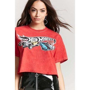 Hot Wheels Womens Bleach Washed Tie Dye Shirt New